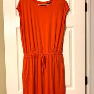 Banana republic orange maxi dress